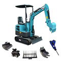 China Factory 1 Ton Garden Farm Case Mini Excavator Track1