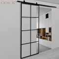 High end ODICK Narrow Frame Grill design top hanger aluminum  sliding door for interior1