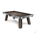 Modern Customizable Oak Wood Leg Glass Pool Table for Indoor Entertainment1