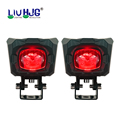 HJG Factory Price Flash Motorcycle Waterproof Work Lights dual-color Headlamp Low Beam High Beam1