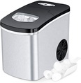 Household Bullet Shape Ice Maker with 1.7L Tank and 600g Storage, Stainless Steel, 12-15kgs Capacity for Home/Office1