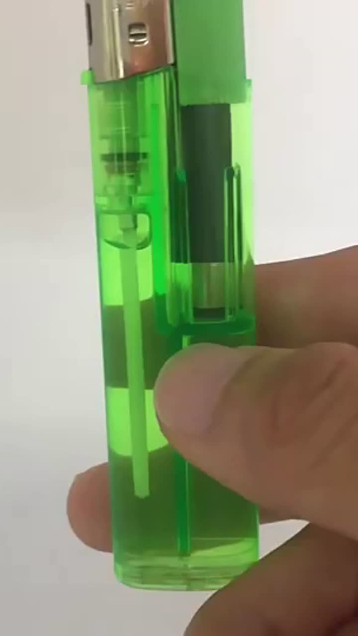 Flint Metal Cover Refillable Пластическая бутановая сигарета зажигалка