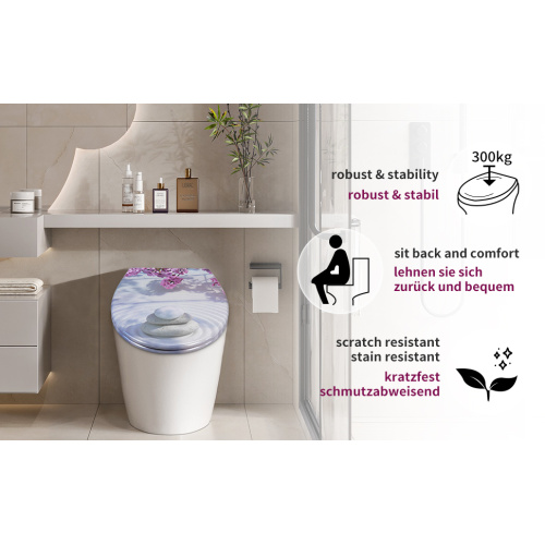 About Patterned Duroplast Toilet Seat