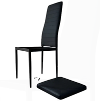 Round tube detachable fashionable dining chair
