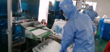 Dust free cotton swab production