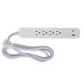 NEMA Plug Power Strip with 4 Outlets and 2 USB Ports1