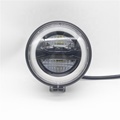 12V-60V 5 Inch Motorcycle Scooter LED Headlight with Round Halo DRL1