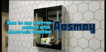 Aluminum mirror cabinet with sensor switch