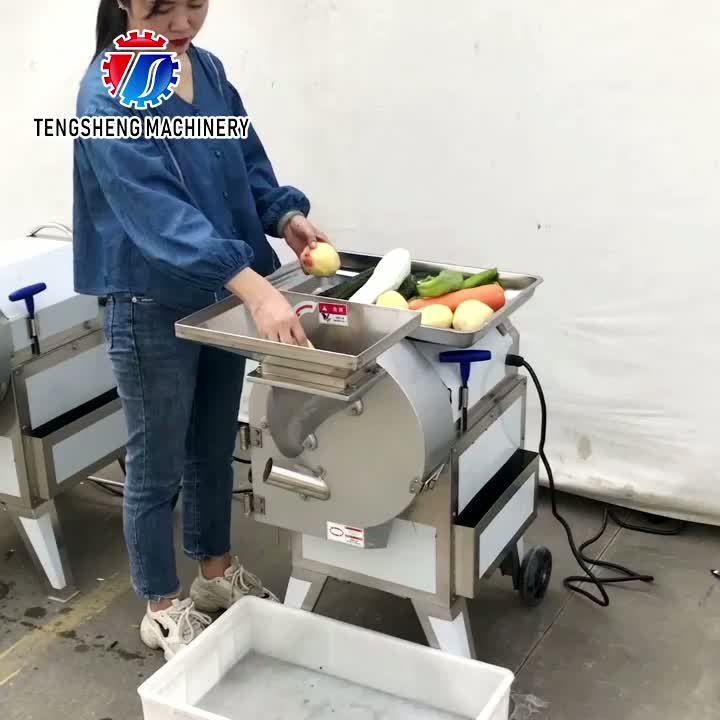 Máquina industrial para fatiar e cortar vegetais TS-Q112A