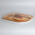 Aoyi Golden Transparent Mango Shape Plastic Box with Transparent Lid for Croissant1
