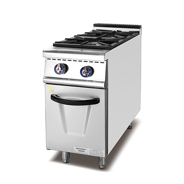 Home Gas 2 Brenner Einzelheroherzen Gas China Herd Gewerblicher Ofen Grill Grill Grill