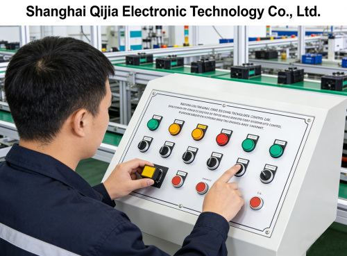 Interrupteurs à bouton-poussoir ronds et carrés multicolores