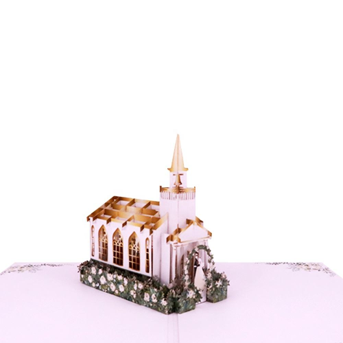 romantikus esküvői pop-up kártya