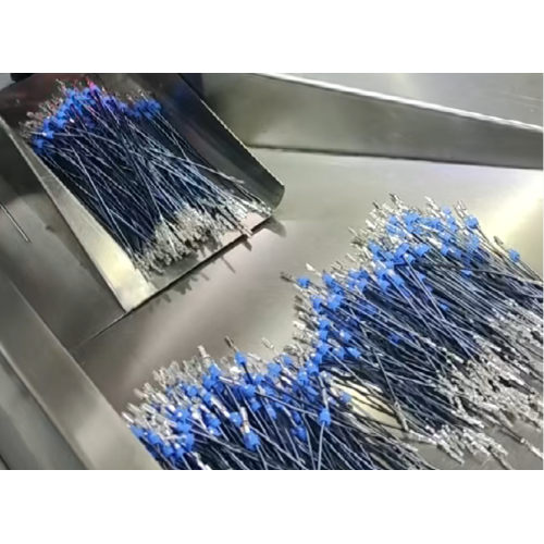 Máquina de crimpagem de fio de cabeça dupla de alta velocidade com vedação unilateral