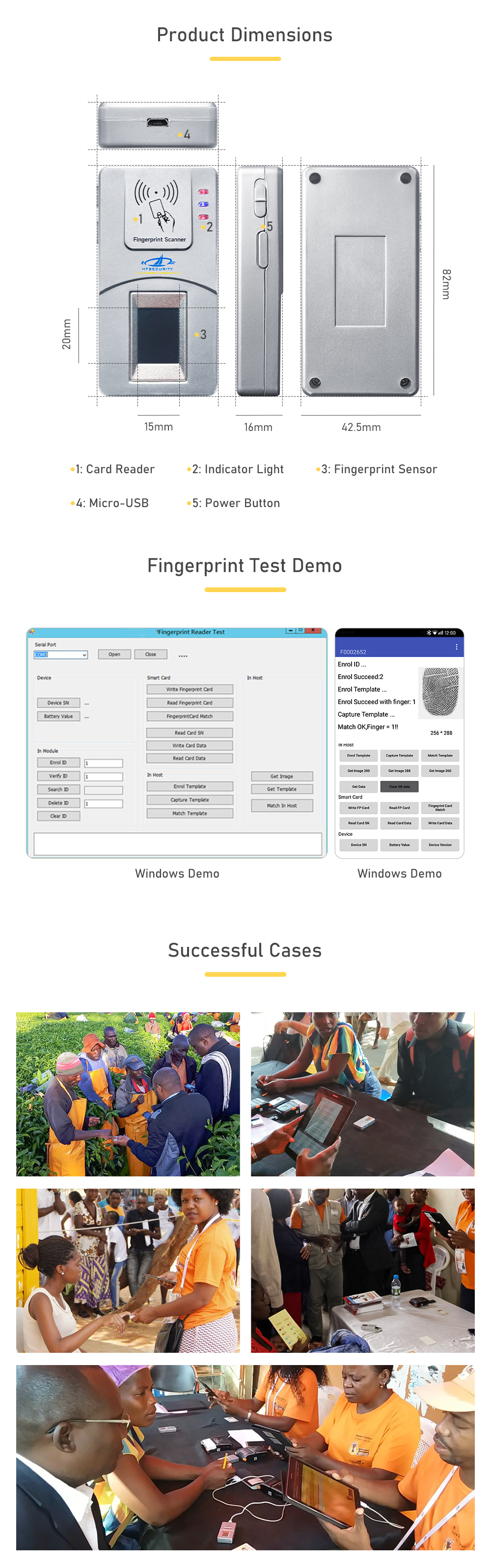 FBI Capacitive Fingerprint Scanner