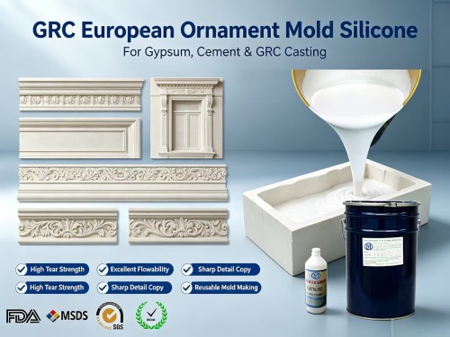 Silicone de cura por condensação versus silicone de cura por adição para moldes GRC: comparação de custo-desempenho para a indústria de decoração arquitetônica