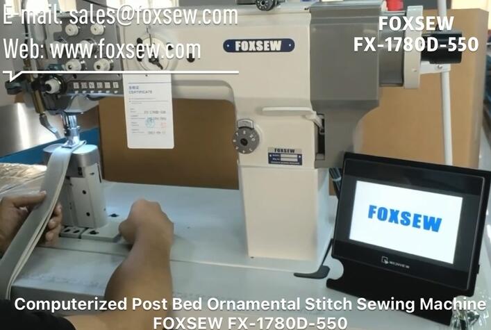 Computerized Post Bed Ornamental Stitch Sewing Machine FOXSEW FX-1780D-550