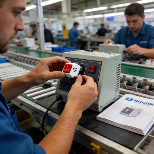 Interruptor de parada de emergência vermelho Qijia para reparo de eletrodomésticos
