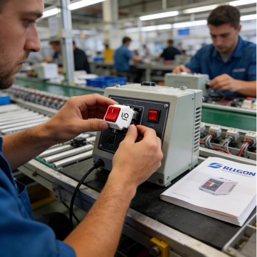 Interruptor de parada de emergência vermelho Qijia para reparo de eletrodomésticos