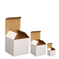 Custom logo product packaging small white cardboard carton printing1