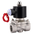 2WB Normally Closed Stainless Steel Water Solenoid Valve 3/4in AC110V-220V/DC24V1