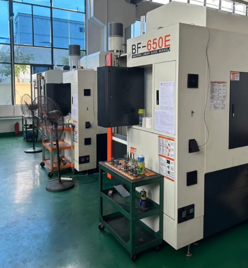 CNC electrode machining area