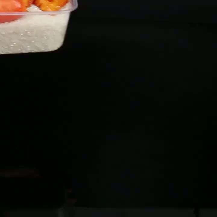 Caja de embalaje para llevar disponible rectangular de la fiambrera, transparente y espesada