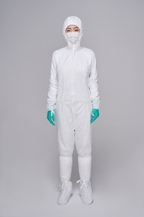 Disposable Clenaroom Garment With Hood Socks