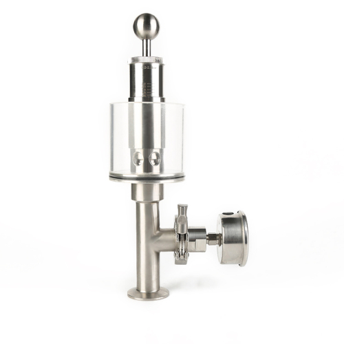 5101g Moja kwa moja-clamp ya kudhibiti valve na kipimo cha shinikizo