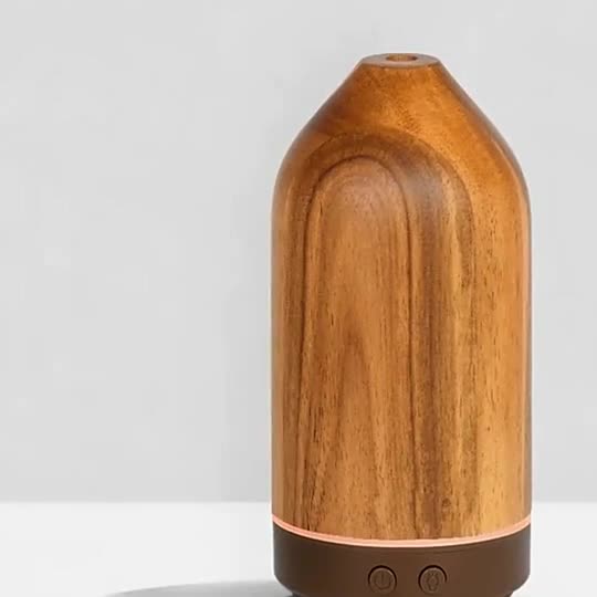 Diseño único Venta en caliente Venta caliente Real Wood Essential Diffuser Aroma Difusor de aire Humidificador personal para la oficina en casa1