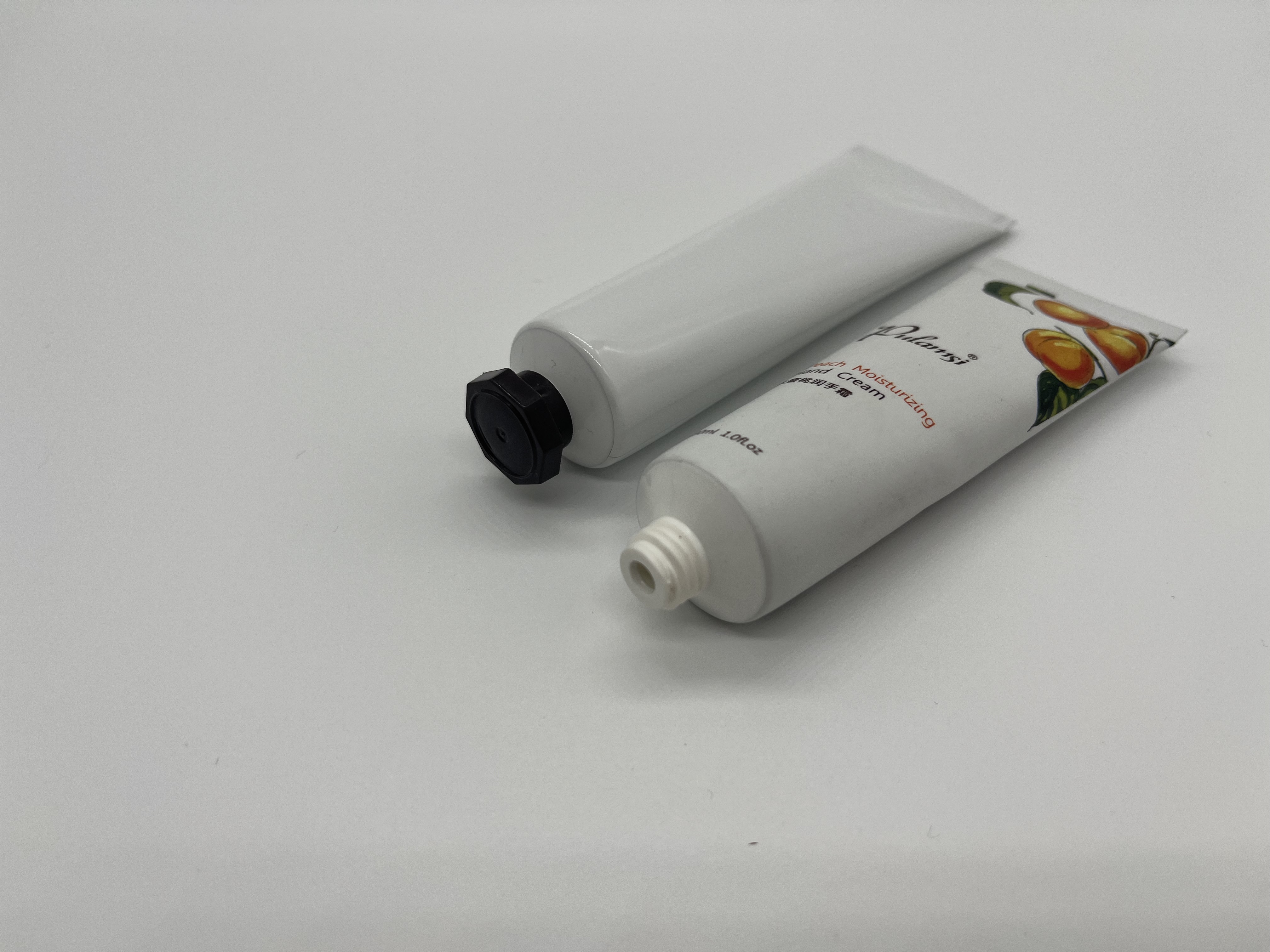 ABL hand cream tube with octagonal cap 