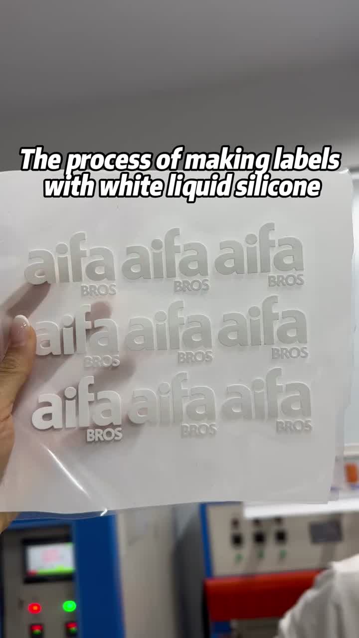 White Liquid Silcone Transfer Labels