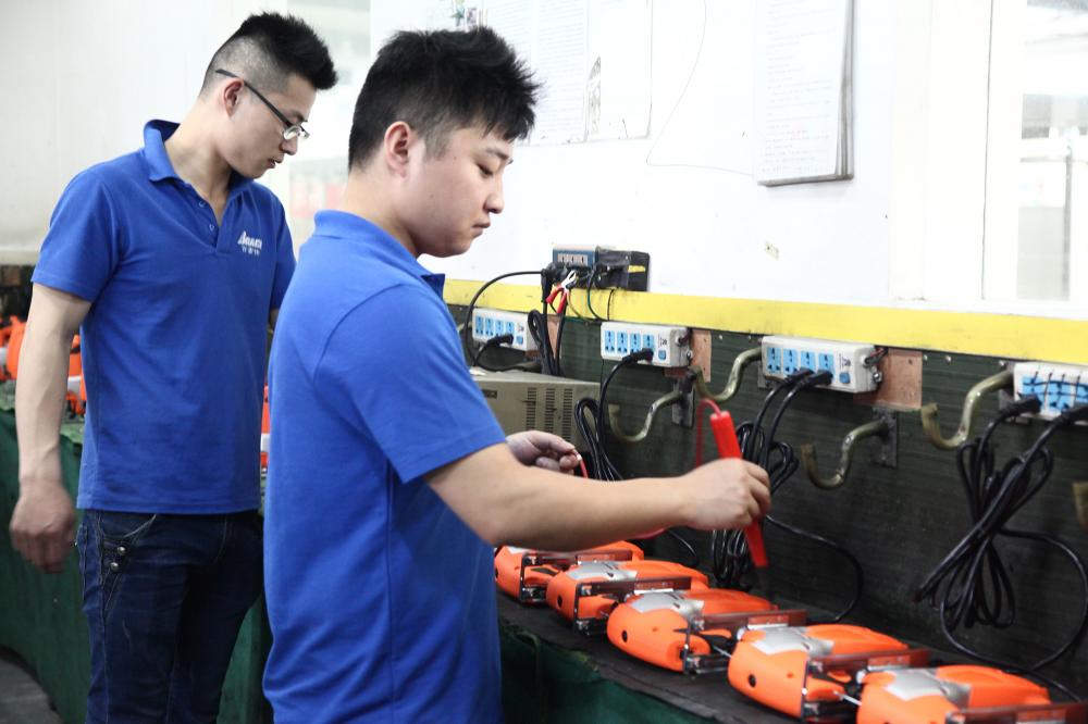 QC test of Ningbo Brace Power Tools Factory