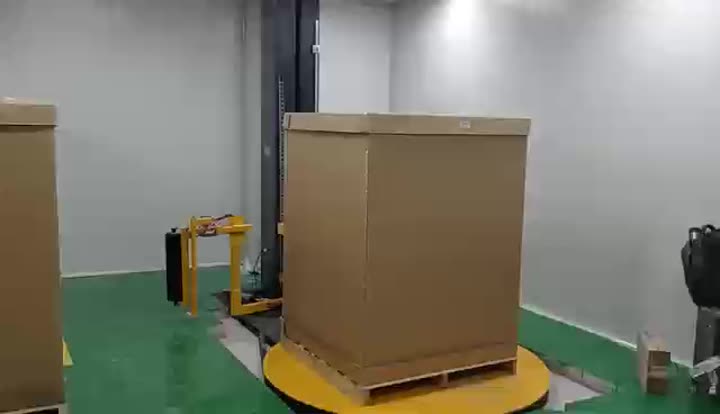 Máquina de embalagem de paletes totalmente automática