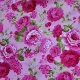 القطن الوردي الساخن طباعة نسيج الساتان المخصص طباعة النسيج الأزهار المطبوعة