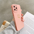 Cute Love Heart Frame Candy Color Silicone Phone Cases for iPhone Models 14 Pro Max, 11, 12, 13 Pro, X, XR, XS Max, 7, and 8 Plus1