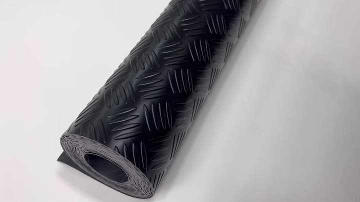 rollo de piso de estera de diamante de vinilo de PVC