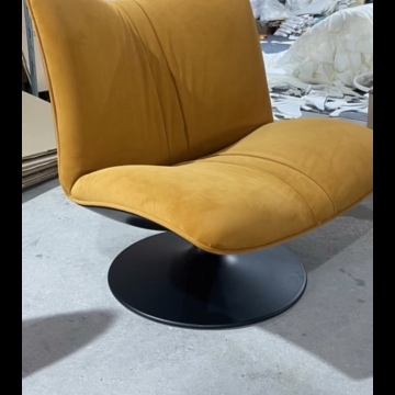 Modern Comfortable Hotel Furniture Adjustable Swivel Upholstered Fabric Metal Leg Armrest Leisure Office Chair With Heels1