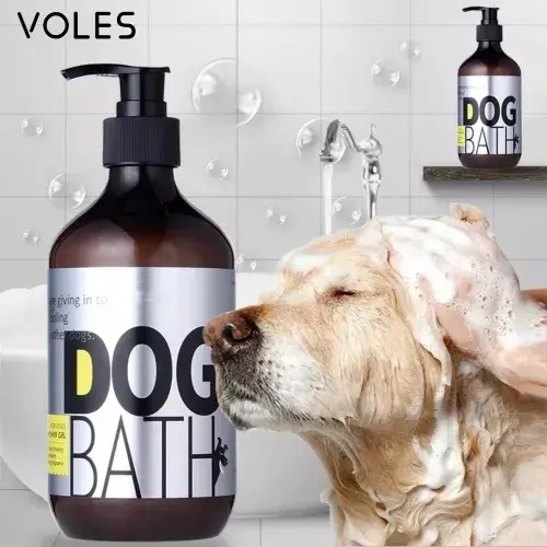 Criação de shampoo profissional de cuidados com animais de estimação