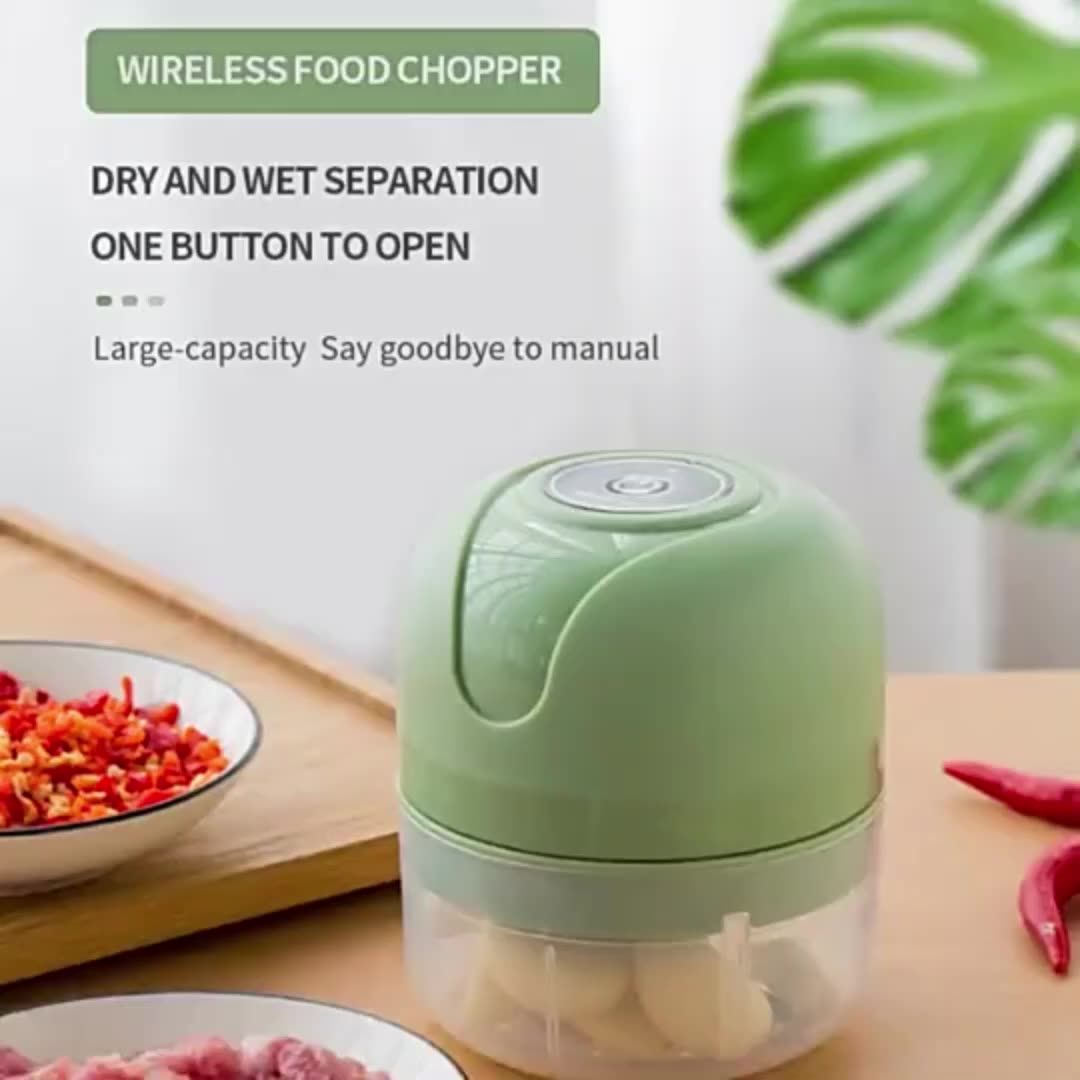 MANUS MINI MINI MINCER MINCER USB Multifungsi Makanan Rumah Tangga Chopper Portabel USB Mengisi Penggiling Daging1