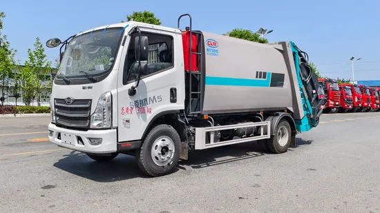 Pembungkusan Kecekapan Tinggi Foton 4X2 8cbm Trak Pemadat Tolak Ketumpatan Tinggi1