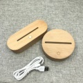 2022 Hot Rechargeable 3D Touch LED Lamp Base - 7 Colors1