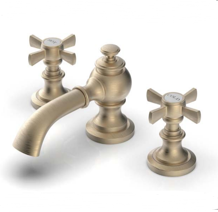 Widespread Lavatory Brushed Bronze Black Faucet