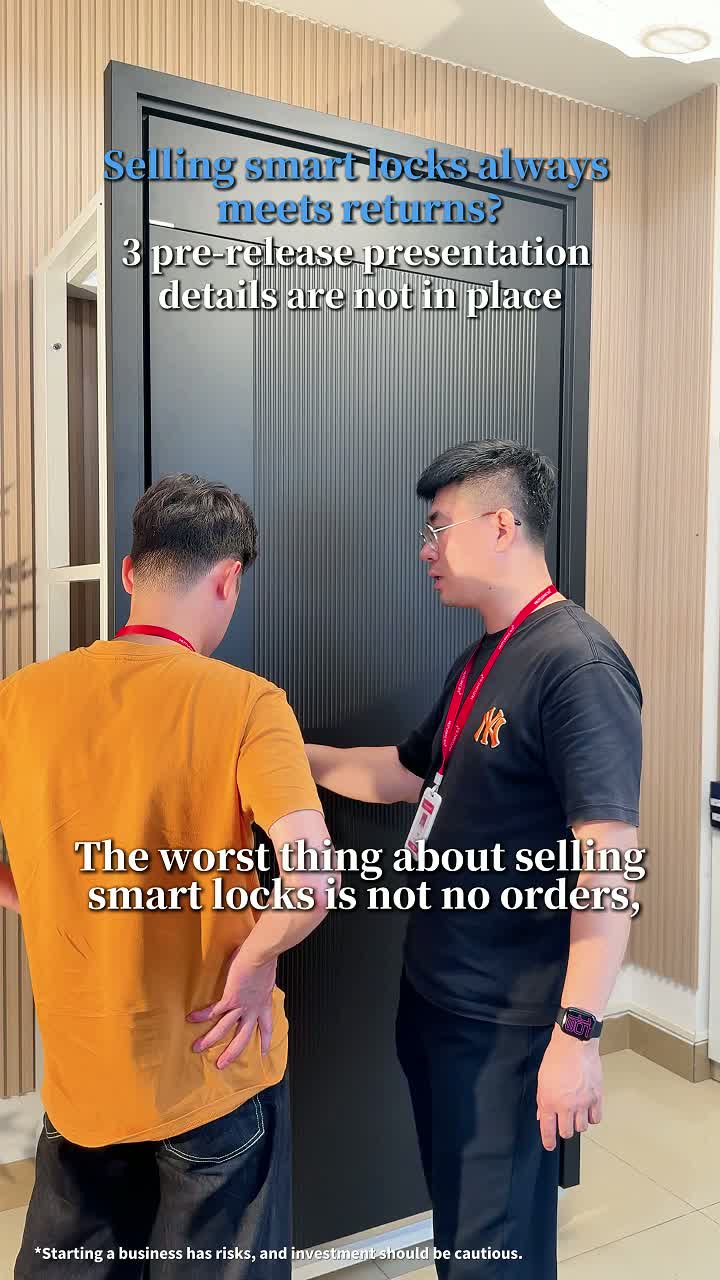 Продайте демонстрацию деталей Smart Lock Pre-Sale Demondation