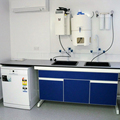 C-frame All-Steel Microbiology Lab Bench with Reagent Shelf1