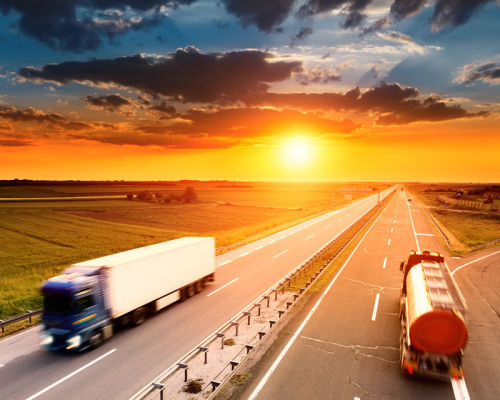 What components does the truck steering system consist of?
