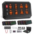RGB 8 Gang Switch Panel 12V/24V with 3 Silicon Buttons for Truck/Offroad1