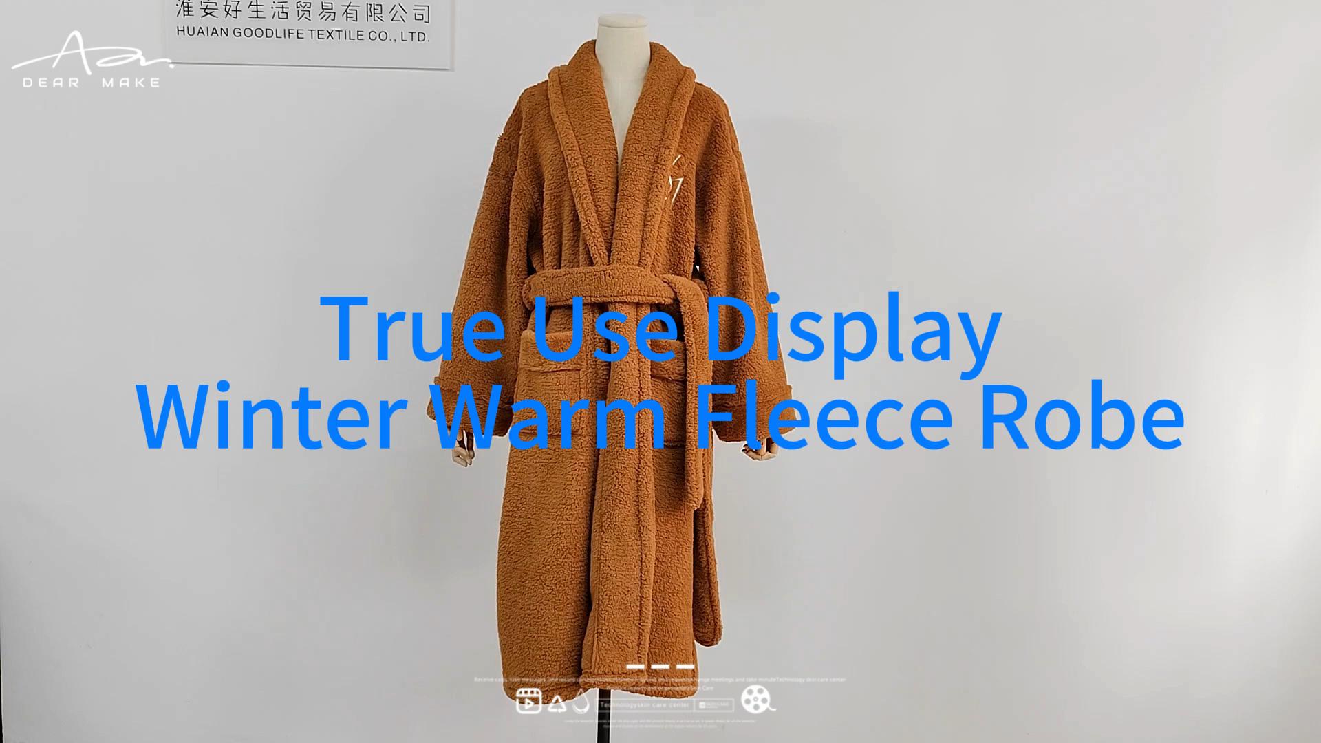 Weiche Fleece Badrobe