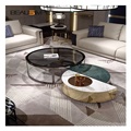 China Manufacturer Custom Natural Stone Furniture Viola Rectangle Modern Marble Coffee Table For Living Room1