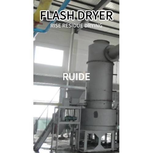 Rice residue dryer